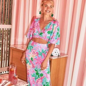 SOLD lilly Pulitzer Minka Maxi Set Tigers Lair